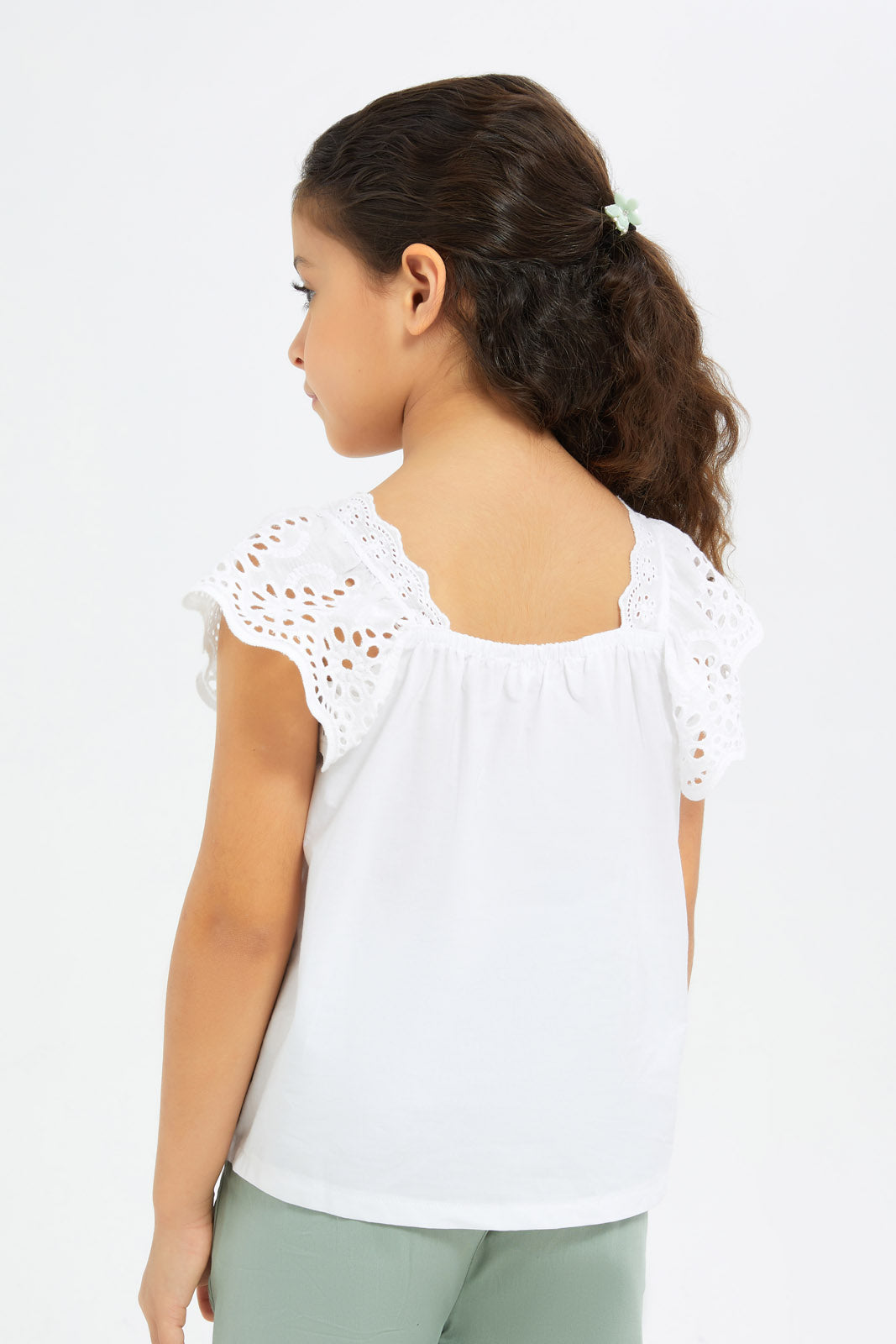 Redtag-Girls-Slv-Anglaise-Blouse--White-Category:Blouses,-Colour:White,-Deals:New-In,-Filter:Girls-(2-to-8-Yrs),-GIR-Blouses,-H1:KWR,-H2:GIR,-H3:BLO,-H4:CBL,-New-In-GIR-APL,-Non-Sale,-S23B,-Season:S23B,-Section:Girls-(0-to-14Yrs)-Girls-2 to 8 Years