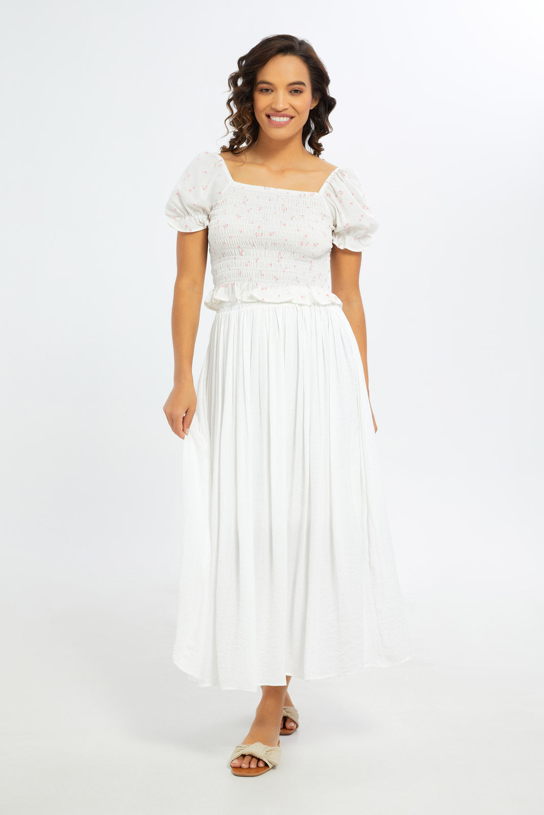 Redtag-Women-White-Maxi-Skirt-Category:Skirts,-Colour:White,-Deals:New-In,-Filter:Women's-Clothing,-H1:LWR,-H2:LAD,-H3:SKT,-H4:CAK,-New-In-Women-APL,-Non-Sale,-S23C,-Season:W23O,-Section:Women,-Women-Skirts-Women's-