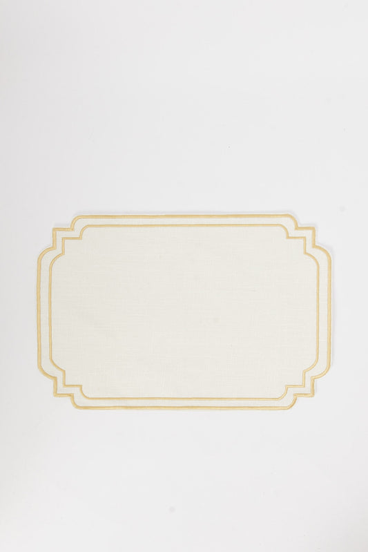 Redtag-Ivory-Cotton-Embroidered-Placemat-Category:Placemats-&-Coasters,-Colour:Ivory,-Deals:New-In,-Filter:Home-Dining,-H1:HMW,-H2:DIN,-H3:KIS,-H4:MAC,-HMW-DIN-Kitchen-Accessories,-New-In-HMW-DIN,-Non-Sale,-S23B,-Season:S23B,-Section:Homewares-Home-Dining-