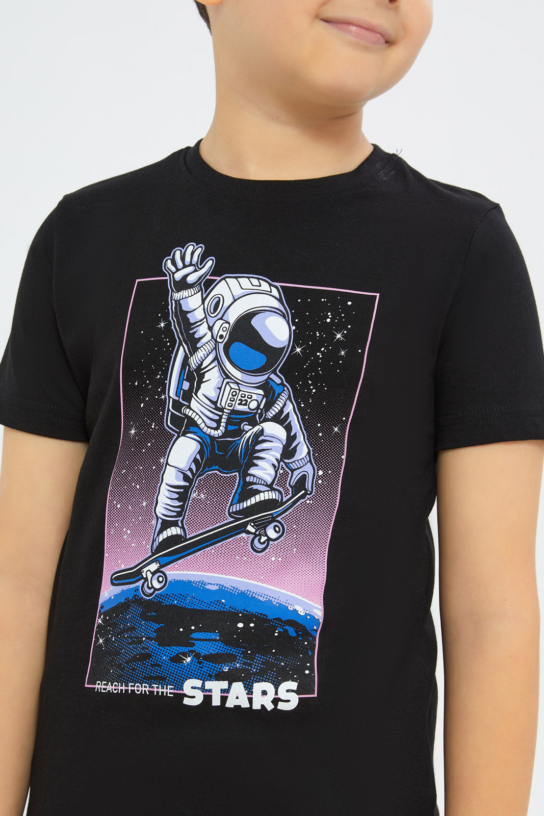 Redtag-Boys-Blue-Ocean-Print-Short-Sleeve-T-Shirt-BOY-T-Shirts,-Category:T-Shirts,-Colour:Blue,-Deals:New-In,-Filter:Boys-(2-to-8-Yrs),-H1:KWR,-H2:BOY,-H3:TSH,-H4:TSH,-New-In-BOY-APL,-Non-Sale,-Promo:TBL,-S23C,-Season:S23C,-Section:Boys-(0-to-14Yrs),-TBL-Boys-2 to 8 Years