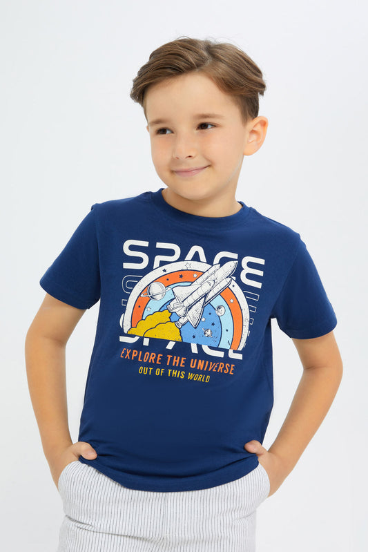 Redtag-Boys-White-Turtle-Print-Short-Sleeve-Graphic-T-Shirt-BOY-T-Shirts,-Category:T-Shirts,-Colour:White,-Deals:New-In,-Filter:Boys-(2-to-8-Yrs),-H1:KWR,-H2:BOY,-H3:TSH,-H4:TSH,-New-In-BOY-APL,-Non-Sale,-Promo:TBL,-S23C,-Season:S23C,-Section:Boys-(0-to-14Yrs),-TBL-Boys-2 to 8 Years