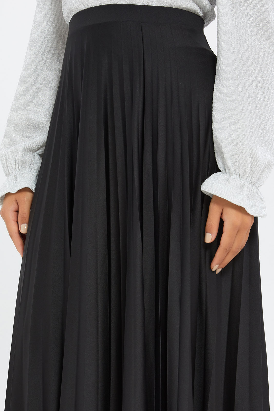 Redtag-Women-Black-Pleated-Skirt-Category:Skirts,-Colour:Black,-Deals:New-In,-Event:RMD,-Filter:Women's-Clothing,-H1:LWR,-H2:LAD,-H3:SKT,-H4:CAK,-New-In-Women-APL,-Non-Sale,-Promo:RMD,-RMD,-S23B,-Season:S23C,-Section:Women,-Women-Skirts-Women's-