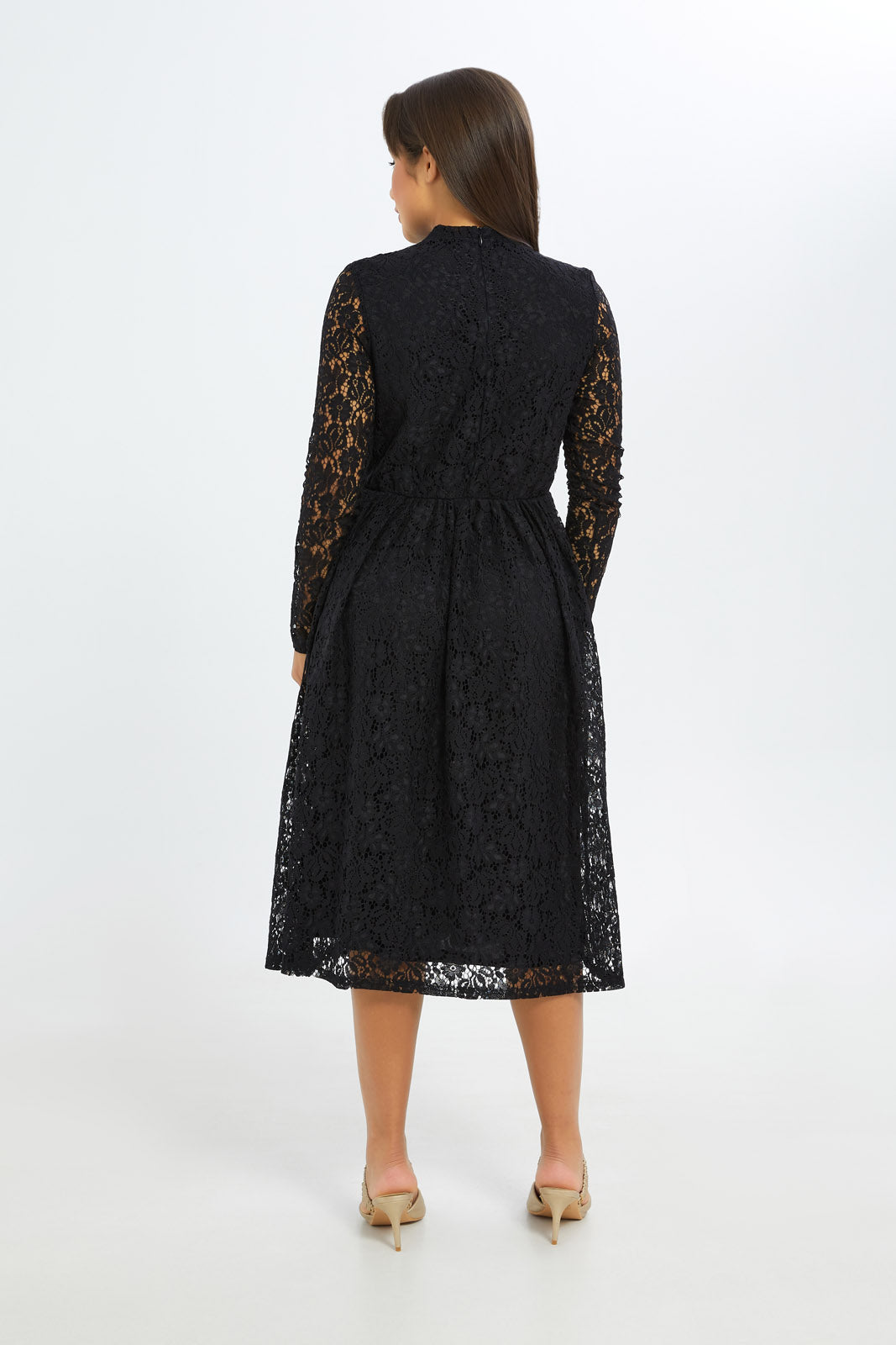 Redtag-Women-Black-Long-Slv-Lace-Dress-Category:Dresses,-Colour:Black,-Deals:New-In,-Event:RMD,-Filter:Women's-Clothing,-H1:LWR,-H2:LAD,-H3:DRS,-H4:CAD,-New-In-Women-APL,-Non-Sale,-Occasion:Party-Dress,-Promo:RMD,-RMD,-S23B,-Season:S23C,-Section:Women,-Women-DressesDress-Size:Maxi-Dress-Women's-