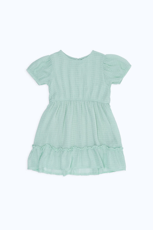 Redtag-Girls-Poly-Jacquard-Dress---White-Category:Dresses,-Colour:White,-Deals:New-In,-Filter:Girls-(2-to-8-Yrs),-GIR-Dresses,-H1:KWR,-H2:GIR,-H3:DRS,-H4:CAD,-New-In-GIR-APL,-Non-Sale,-S23B,-Season:S23B,-Section:Girls-(0-to-14Yrs)-Girls-2 to 8 Years