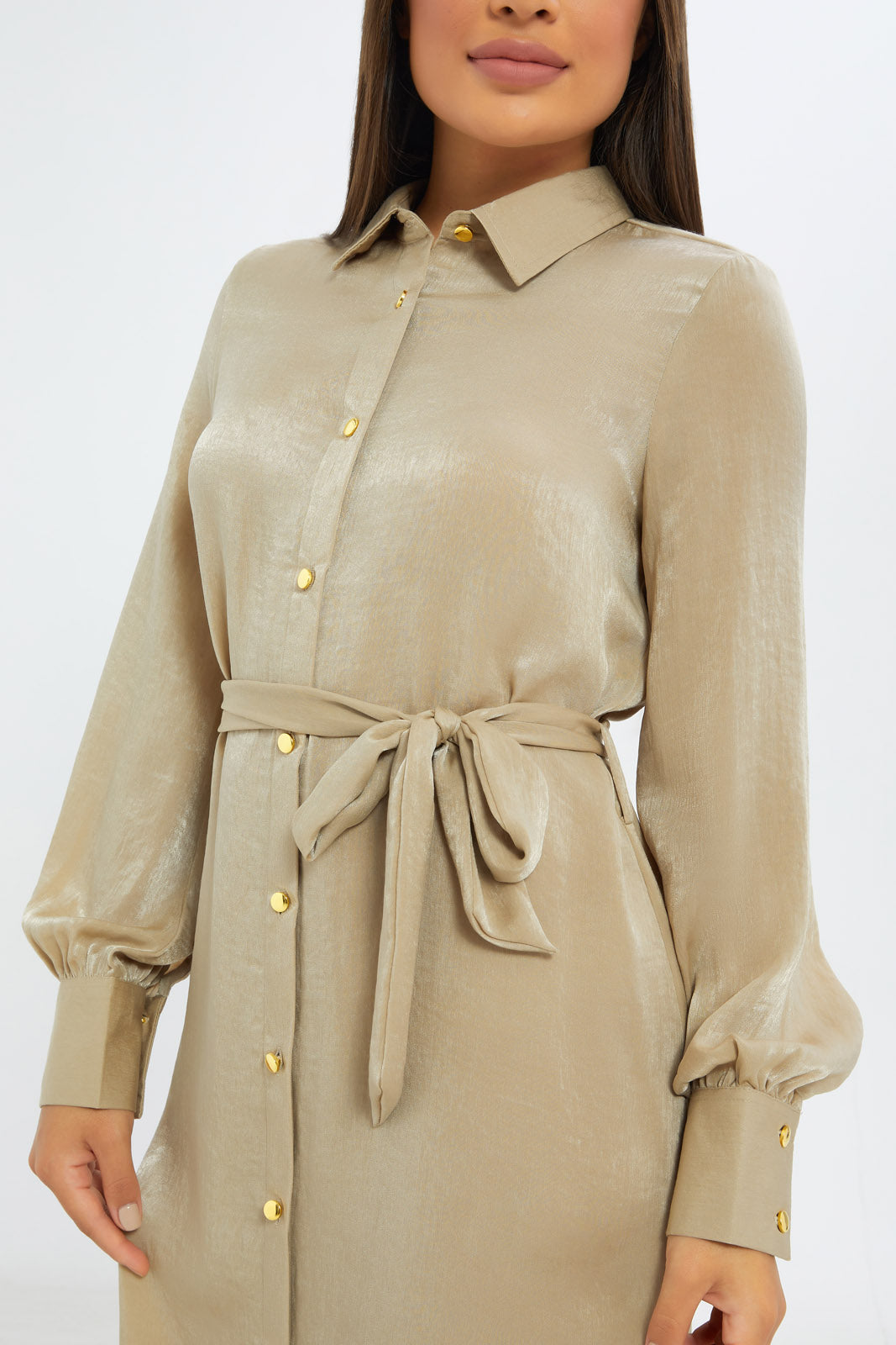 Redtag-Women-Satin-Shirt-Dress-Category:Dresses,-Colour:Beige,-Deals:New-In,-Event:RMD,-Filter:Women's-Clothing,-H1:LWR,-H2:LAD,-H3:DRS,-H4:CAD,-New-In-Women-APL,-Non-Sale,-Occasion:Party-Dress,-Promo:RMD,-RMD,-S23C,-Season:S23C,-Section:Women,-Women-DressesDress-Size:Maxi-Dress-Women's-