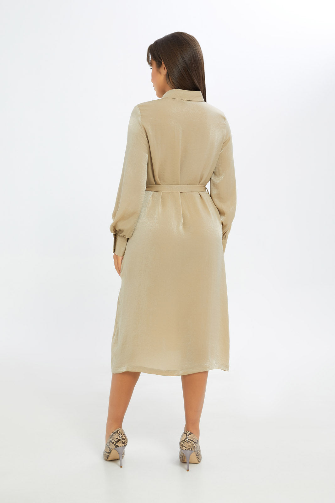Redtag-Women-Satin-Shirt-Dress-Category:Dresses,-Colour:Beige,-Deals:New-In,-Event:RMD,-Filter:Women's-Clothing,-H1:LWR,-H2:LAD,-H3:DRS,-H4:CAD,-New-In-Women-APL,-Non-Sale,-Occasion:Party-Dress,-Promo:RMD,-RMD,-S23C,-Season:S23C,-Section:Women,-Women-DressesDress-Size:Maxi-Dress-Women's-