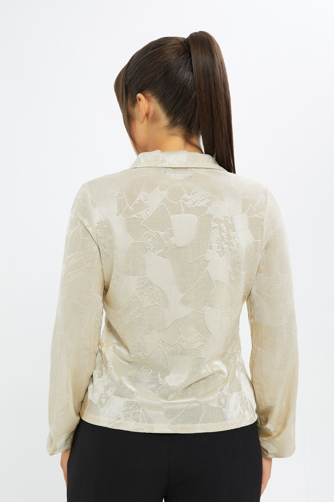 Redtag-Women-Jacqaurd-Shirt-Category:Tops,-Colour:Beige,-Deals:New-In,-Event:RMD,-Filter:Women's-Clothing,-H1:LWR,-H2:LAD,-H3:JYT,-H4:FJT,-New-In-Women-APL,-Non-Sale,-Promo:RMD,-RMD,-S23C,-Season:S23C,-Section:Women,-Women-Tops-Women's-