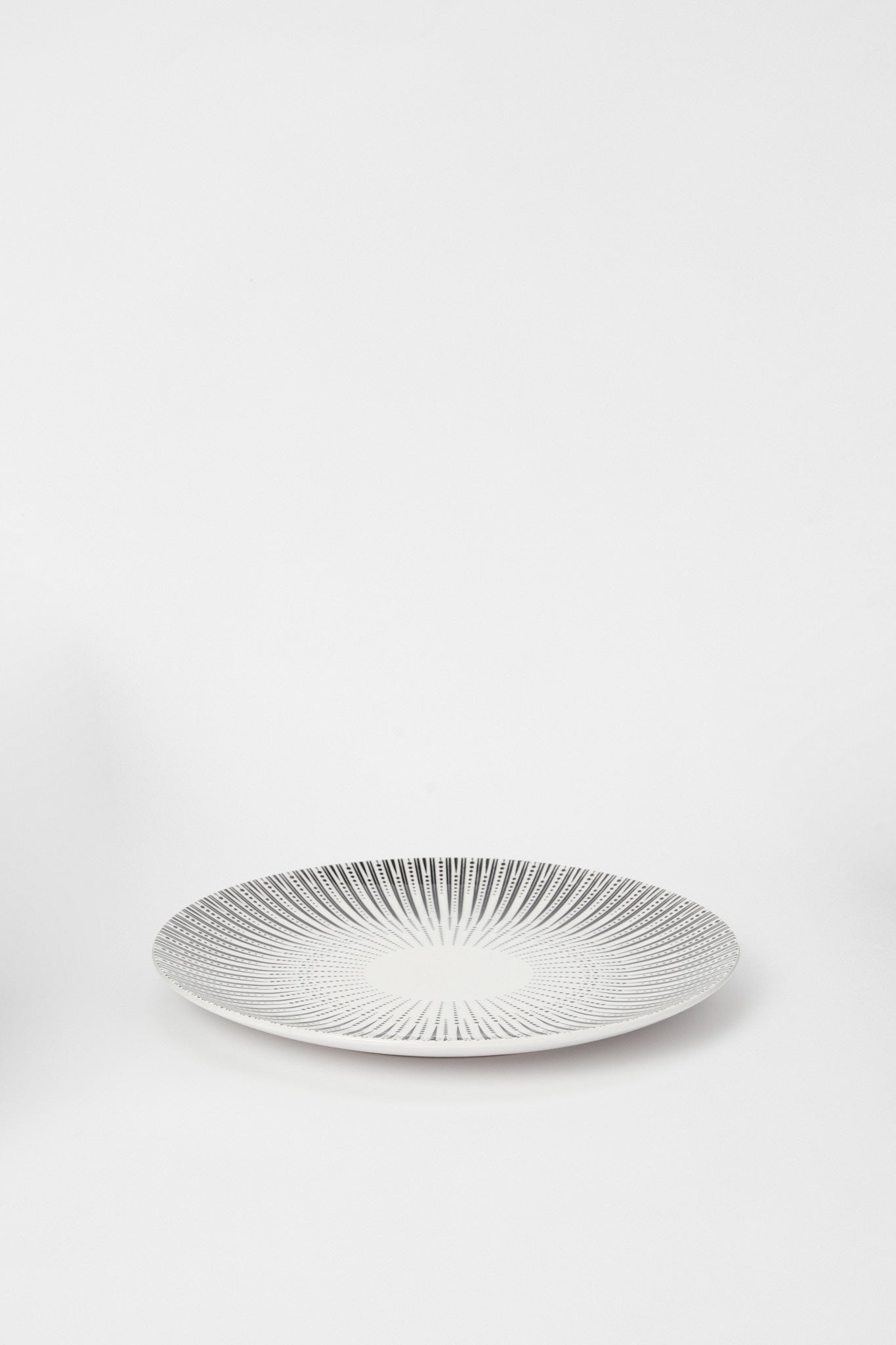 Redtag-Black-Floral-Dinner-Plate-Category:Bowls,-Colour:Black,-Deals:New-In,-Filter:Home-Dining,-H1:HMW,-H2:DIN,-H3:CRC,-H4:CSN,-HMW-DIN-Crockery,-New-In-HMW-DIN,-Non-Sale,-Promo:STELLA,-RMD,-S23B,-Season:S23B,-Section:Homewares,-Style:DECAL-Home-Dining-
