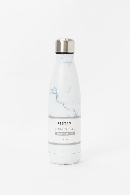 Redtag-White-Water-Bottle-Category:Bottles,-Colour:White,-Deals:New-In,-Filter:Home-Dining,-H1:HMW,-H2:DIN,-H3:DRW,-H4:JUG,-HMW-DIN-Drinkware,-New-In-HMW-DIN,-Non-Sale,-S23B,-Season:S23B,-Section:Homewares,-Style:BOTTLE-Home-Dining-