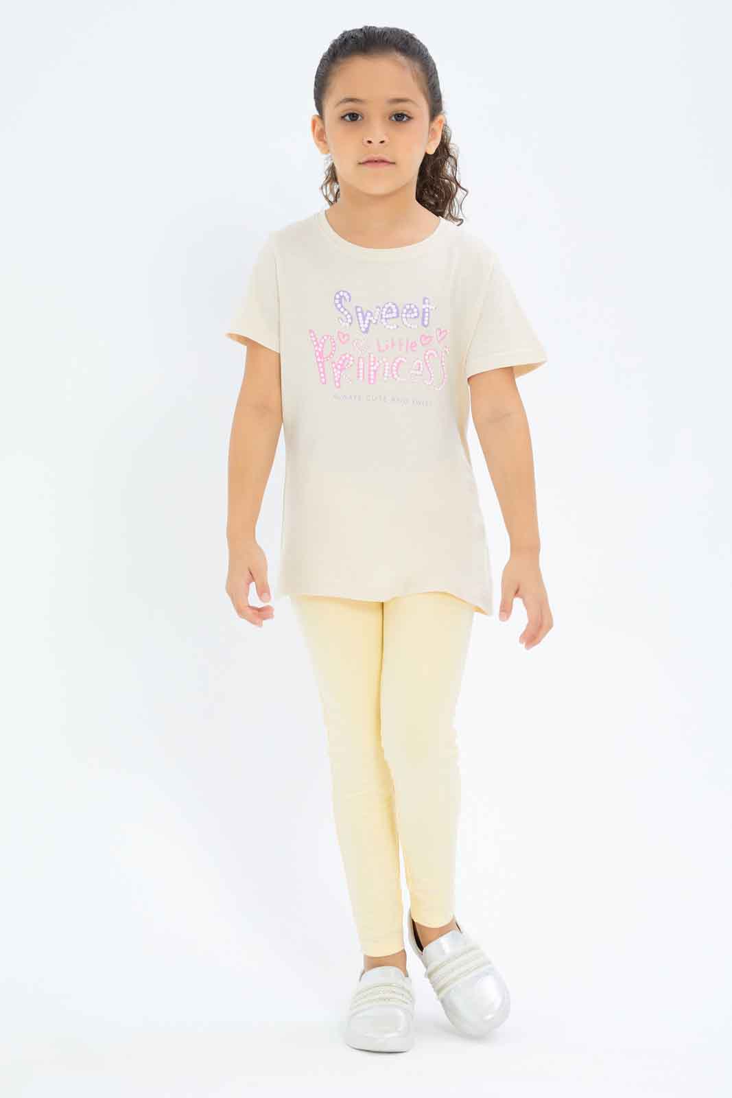 Redtag-Girls-Yellow-Knit-Jeggings-Category:Jeggings,-Colour:Yellow,-Deals:New-In,-Filter:Girls-(2-to-8-Yrs),-GIR-Jeggings,-New-In-GIR-APL,-Non-Sale,-S23B,-Section:Girls-(0-to-14Yrs)-Girls-2 to 8 Years