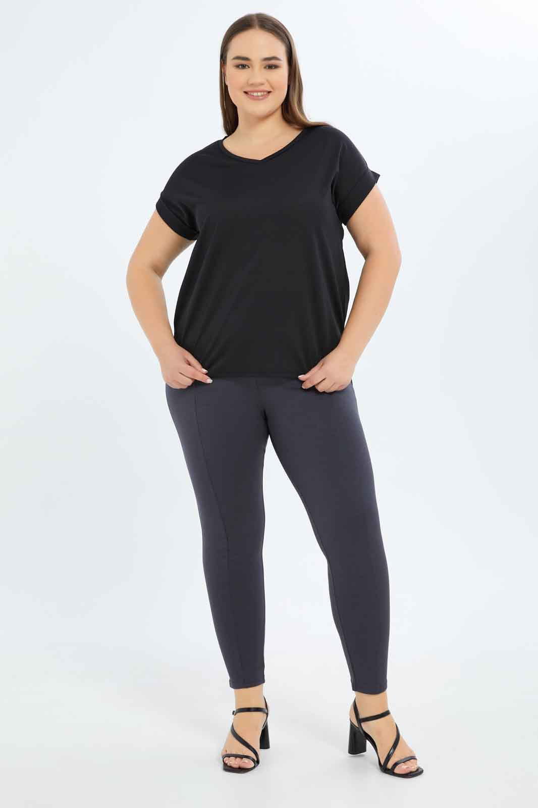 Redtag-Women-Ponte-Legging-Category:Leggings,-Colour:Charcoal,-Deals:New-In,-Filter:Plus-Size,-LDP-Leggings,-New-In-LDP-APL,-Non-Sale,-S23B,-Section:Women,-TBL-Women's-