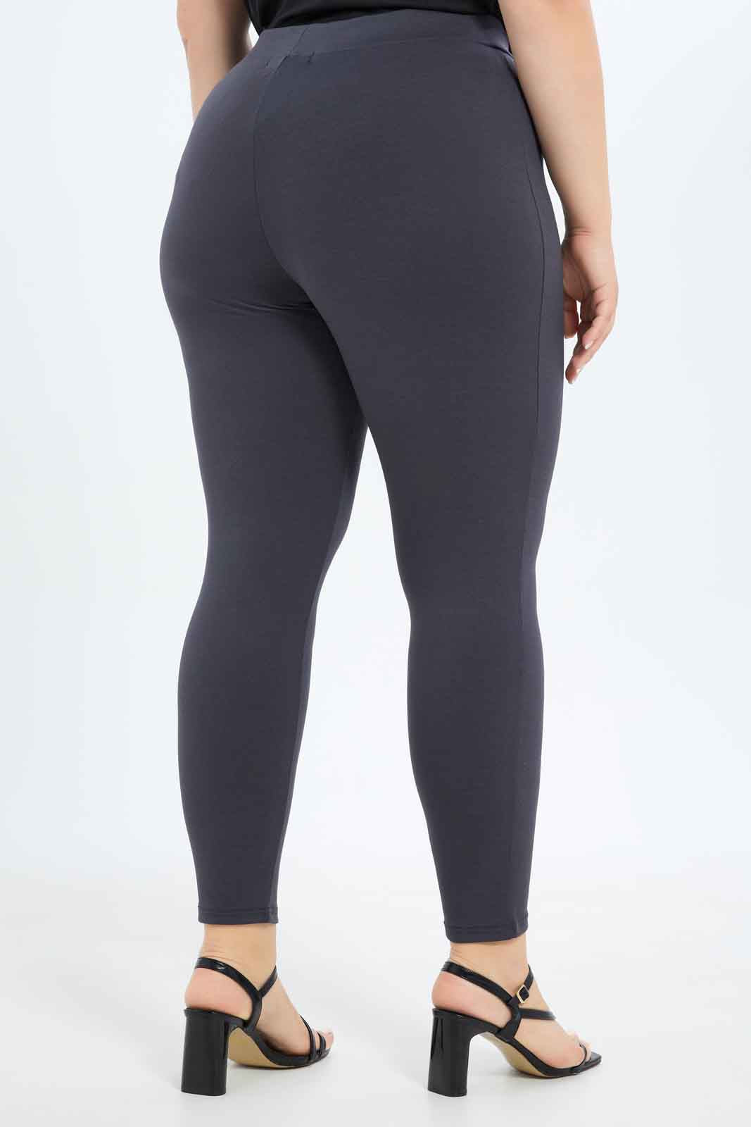 Redtag-Women-Ponte-Legging-Category:Leggings,-Colour:Charcoal,-Deals:New-In,-Filter:Plus-Size,-LDP-Leggings,-New-In-LDP-APL,-Non-Sale,-S23B,-Section:Women,-TBL-Women's-