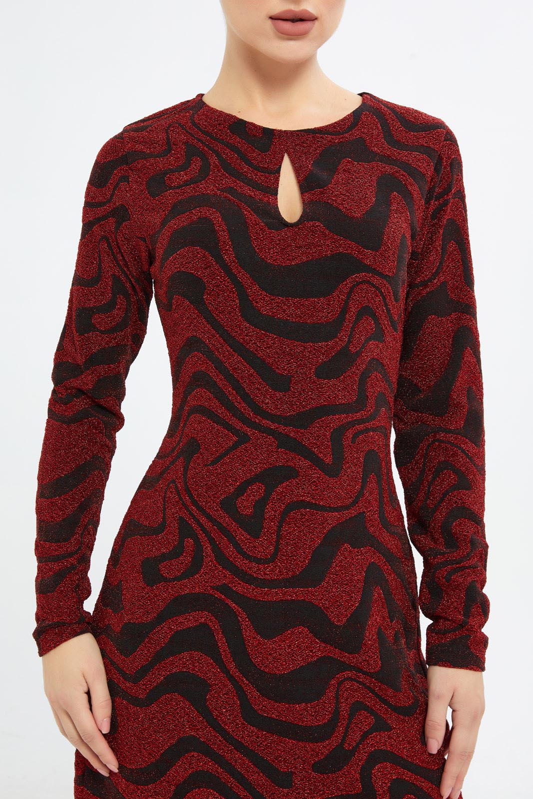 Redtag-Women-Crewneck-Lurex-Longsleeve-Dress-Category:Dresses,-Colour:Assorted,-Deals:New-In,-Filter:Women's-Clothing,-H1:LWR,-H2:LEC,-H3:DRS,-H4:CAD,-LEC,-LEC-Dresses,-New-In-LEC-APL,-Non-Sale,-S23C,-Season:S23C,-Section:WomenDress-Size:Maxi-Dress-Women's-