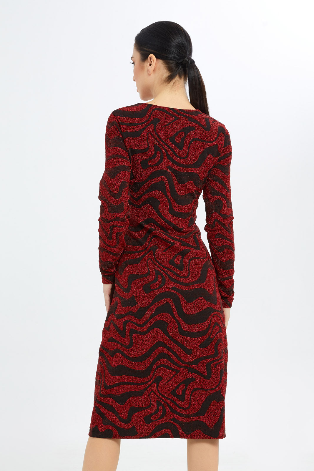 Redtag-Women-Crewneck-Lurex-Longsleeve-Dress-Category:Dresses,-Colour:Assorted,-Deals:New-In,-Filter:Women's-Clothing,-H1:LWR,-H2:LEC,-H3:DRS,-H4:CAD,-LEC,-LEC-Dresses,-New-In-LEC-APL,-Non-Sale,-S23C,-Season:S23C,-Section:WomenDress-Size:Maxi-Dress-Women's-