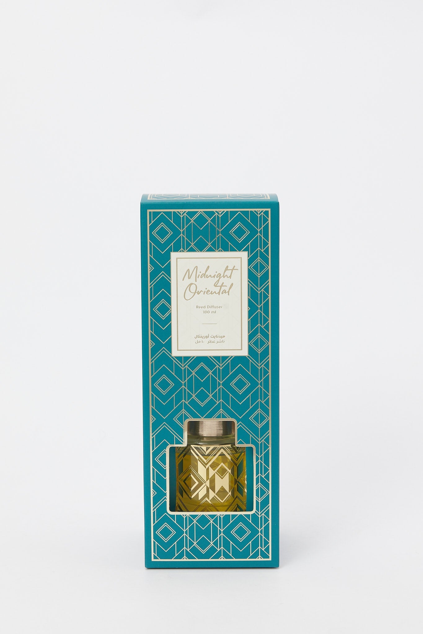 Redtag-Blue-Diffuser-With-Reed-100Ml(Gold-Decal)-Category:Candles,-Colour:Blue,-Deals:New-In,-Filter:Home-Decor,-H1:HMW,-H2:HOM,-H3:CNF,-H4:DIF,-HMW-HOM-Candle-&-Fragrances,-New-In-HMW-HOM,-Non-Sale,-Promo:RIVA,-S23C,-Season:S23C,-Section:Homewares,-Style:DIFFUSER-Home-Decor-