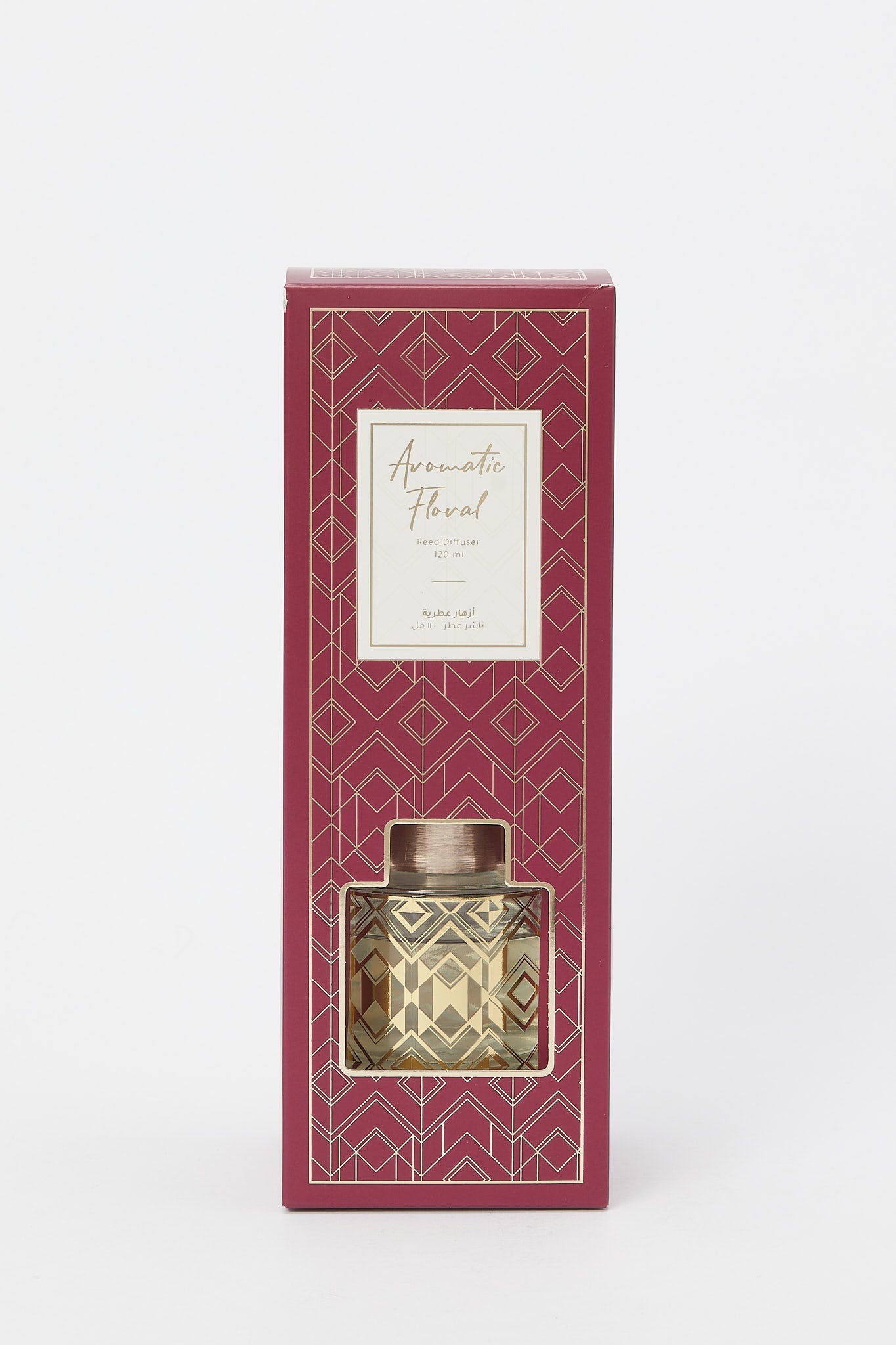 Redtag-Pink-Diffuser-With-Reed-120Ml((Gold-Decal)-Category:Candles,-Colour:Pink,-Deals:New-In,-Filter:Home-Decor,-H1:HMW,-H2:HOM,-H3:CNF,-H4:DIF,-HMW-HOM-Candle-&-Fragrances,-New-In-HMW-HOM,-Non-Sale,-Promo:STELLA,-S23C,-Season:S23C,-Section:Homewares,-Style:DIFFUSER-Home-Decor-