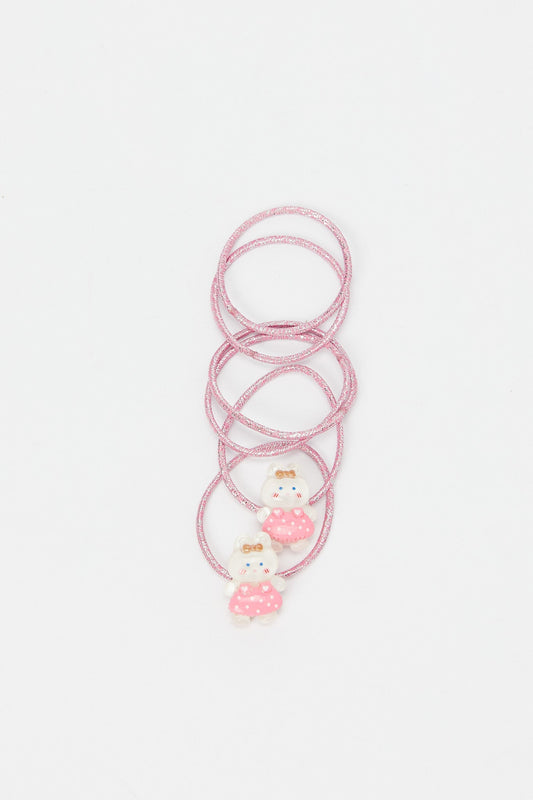 Redtag-S/6-Hair-Tie-Category:Hair-Accessories,-Colour:Assorted,-Filter:Girls-Accessories,-GIR-Hair-Accessories,-New-In,-New-In-GIR-ACC,-Non-Sale,-RMD,-S23B,-Section:Girls-(0-to-14Yrs)-Girls-