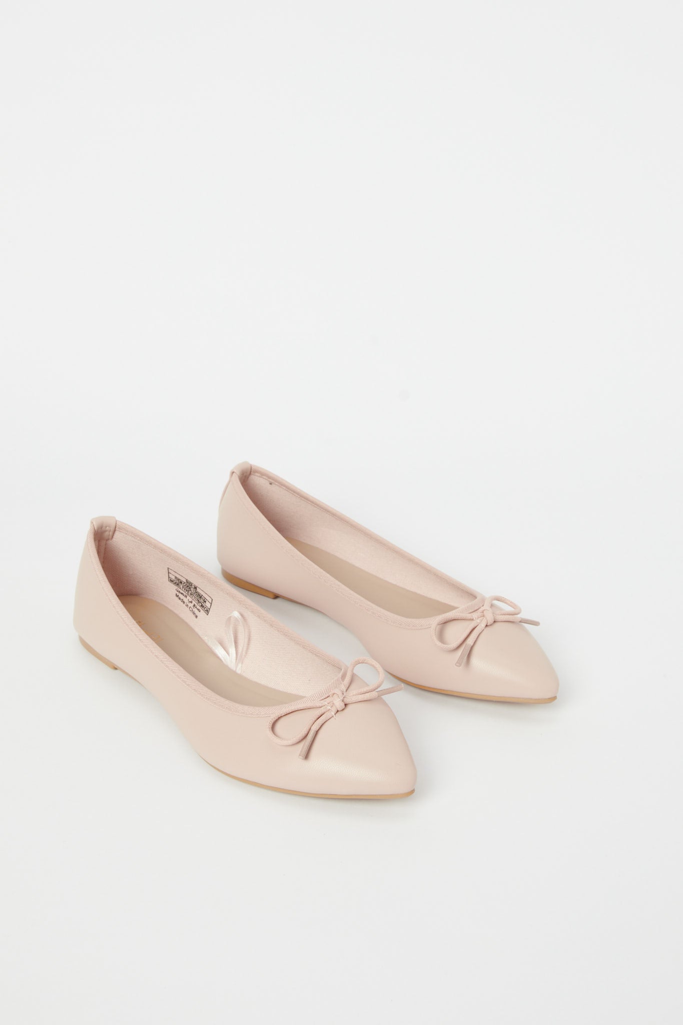Redtag-Pink-Bow-Trim-Ballerina-Category:Shoes,-Colour:Pink,-Deals:New-In,-Filter:Women's-Footwear,-H1:FOO,-H2:LAD,-H3:SHO,-H4:CAH,-N/A,-New-In-Women-FOO,-Non-Sale,-S23C,-Season:S23C,-Section:Women,-Women-Shoes-Women's-