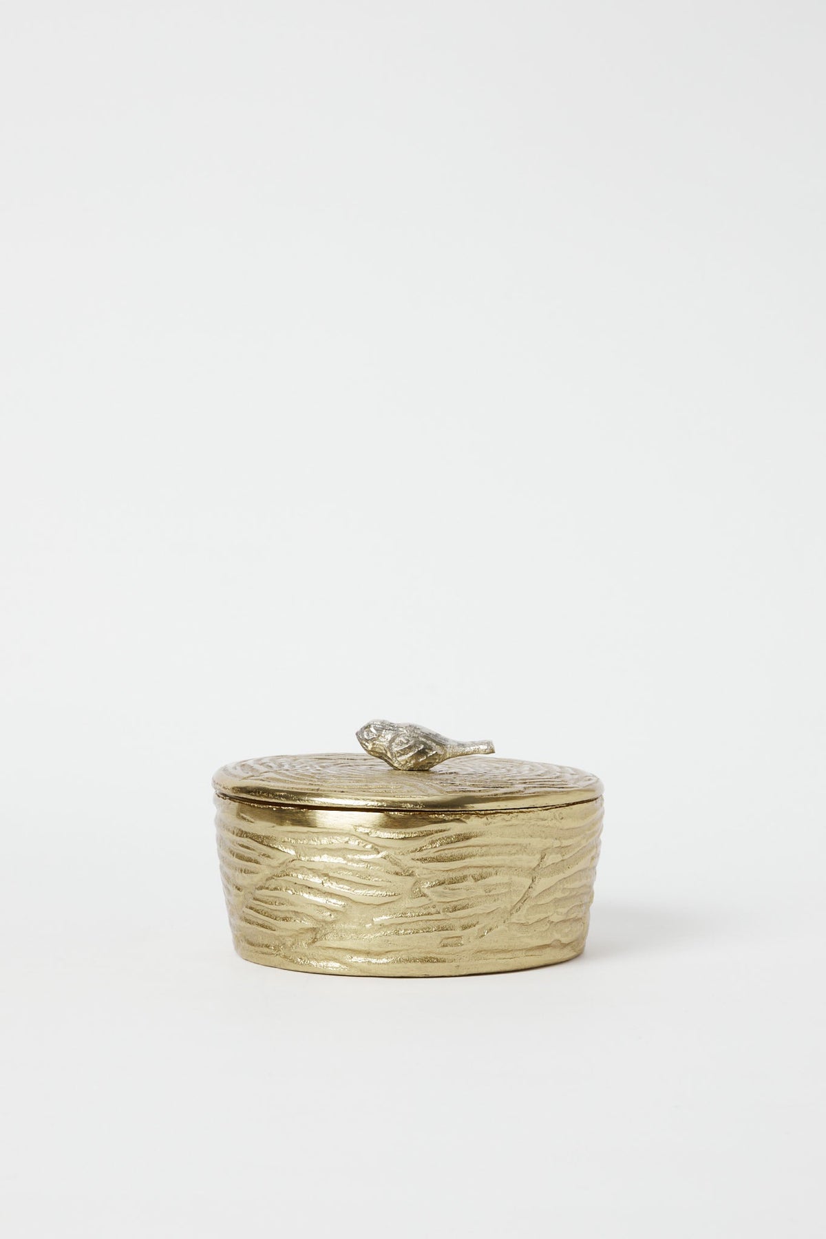 Redtag-Gold-Texture-Bird-Trinket-Box-Category:Artefact,-Colour:Gold,-Deals:New-In,-Filter:Home-Decor,-H1:HMW,-H2:HOM,-H3:DEA,-H4:GIW,-HMW-HOM-Decorative-Accessories,-New-In-HMW-HOM,-Non-Sale,-Promo:RIVA,-RMD,-S23C,-Season:S23C,-Section:Homewares,-Style:METAL-RANGE-Home-Decor-