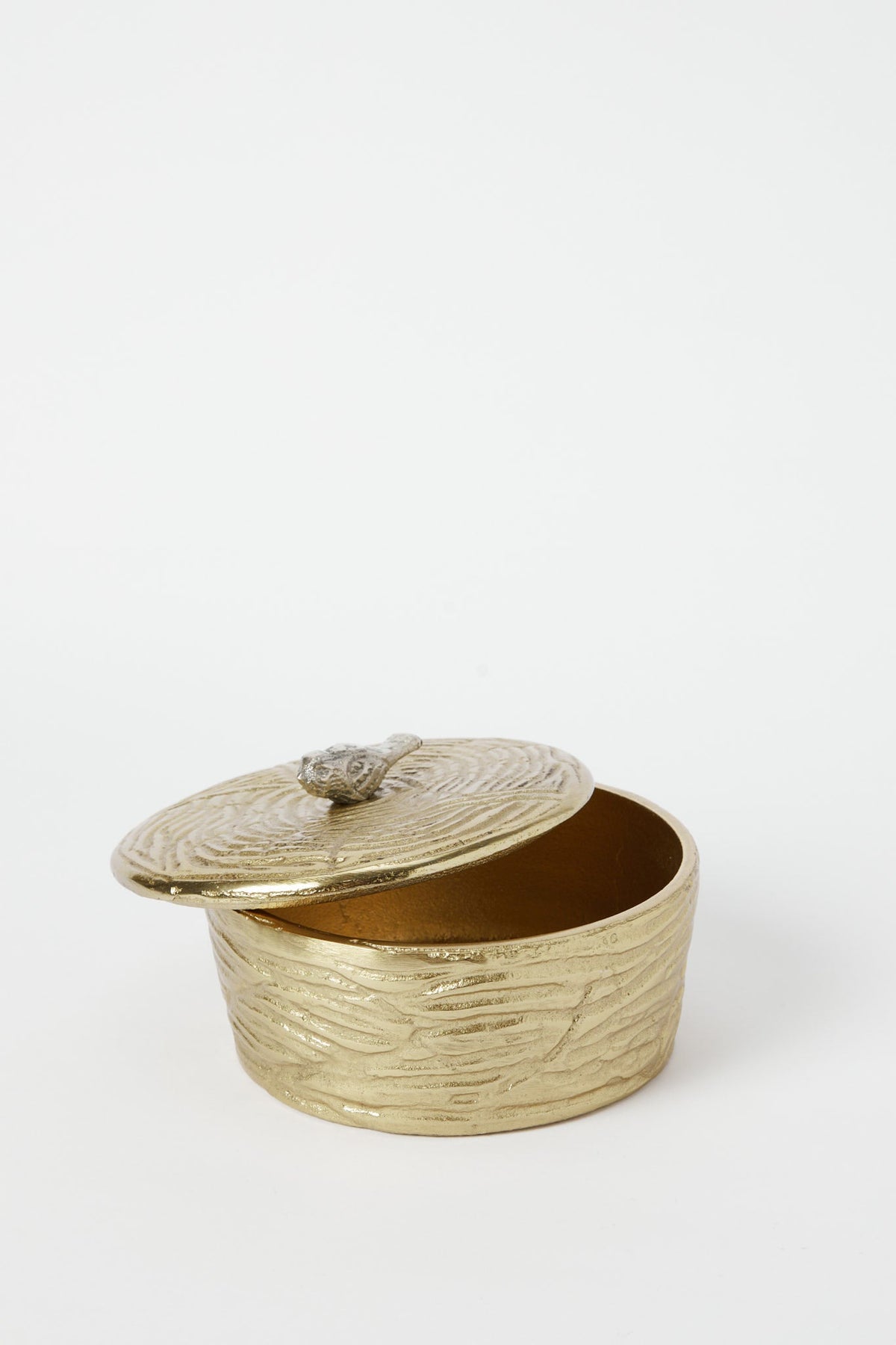 Redtag-Gold-Texture-Bird-Trinket-Box-Category:Artefact,-Colour:Gold,-Deals:New-In,-Filter:Home-Decor,-H1:HMW,-H2:HOM,-H3:DEA,-H4:GIW,-HMW-HOM-Decorative-Accessories,-New-In-HMW-HOM,-Non-Sale,-Promo:RIVA,-RMD,-S23C,-Season:S23C,-Section:Homewares,-Style:METAL-RANGE-Home-Decor-