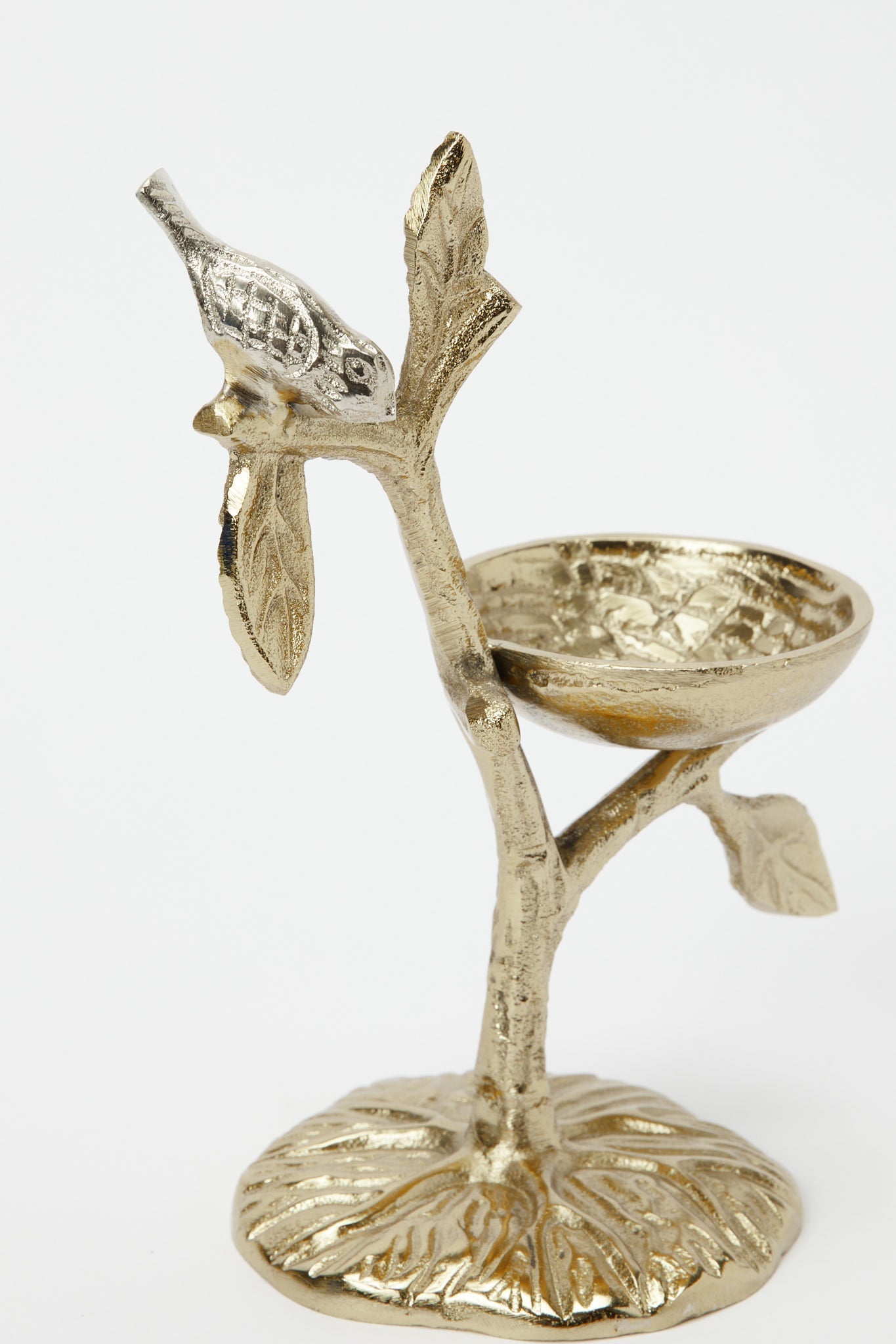 Redtag-Gold-Texture-Bird-Candle-Holder-Category:Artefact,-Colour:Gold,-Deals:New-In,-Filter:Home-Decor,-H1:HMW,-H2:HOM,-H3:DEA,-H4:GIW,-HMW-HOM-Decorative-Accessories,-New-In-HMW-HOM,-Non-Sale,-Promo:RIVA,-RMD,-S23C,-Season:S23C,-Section:Homewares,-Style:METAL-RANGE-Home-Decor-