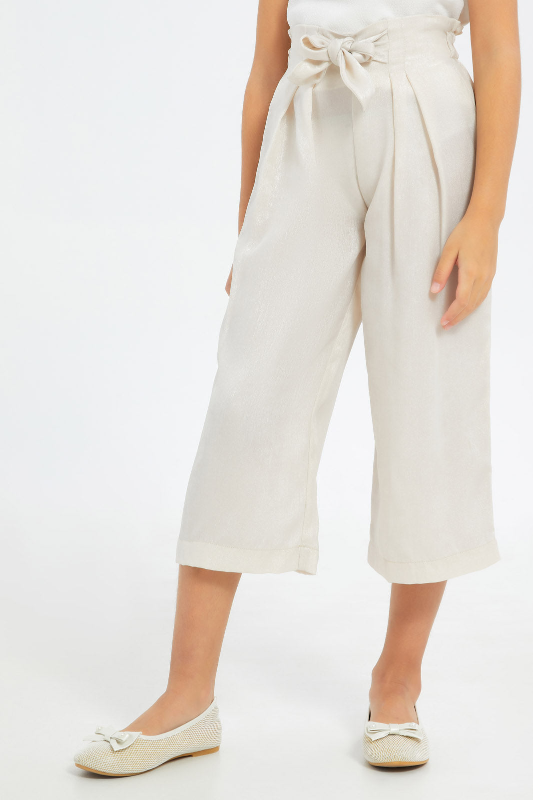 Redtag-Girls-Beige-Glittered-Wideleg-Pants-Category:Trousers,-Colour:Beige,-Deals:New-In,-Filter:Girls-(2-to-8-Yrs),-GIR-Trousers,-H1:KWR,-H2:GIR,-H3:TRS,-H4:CTR,-New-In-GIR-APL,-Non-Sale,-RMD,-S23C,-Season:S23C,-Section:Girls-(0-to-14Yrs)-Girls-2 to 8 Years