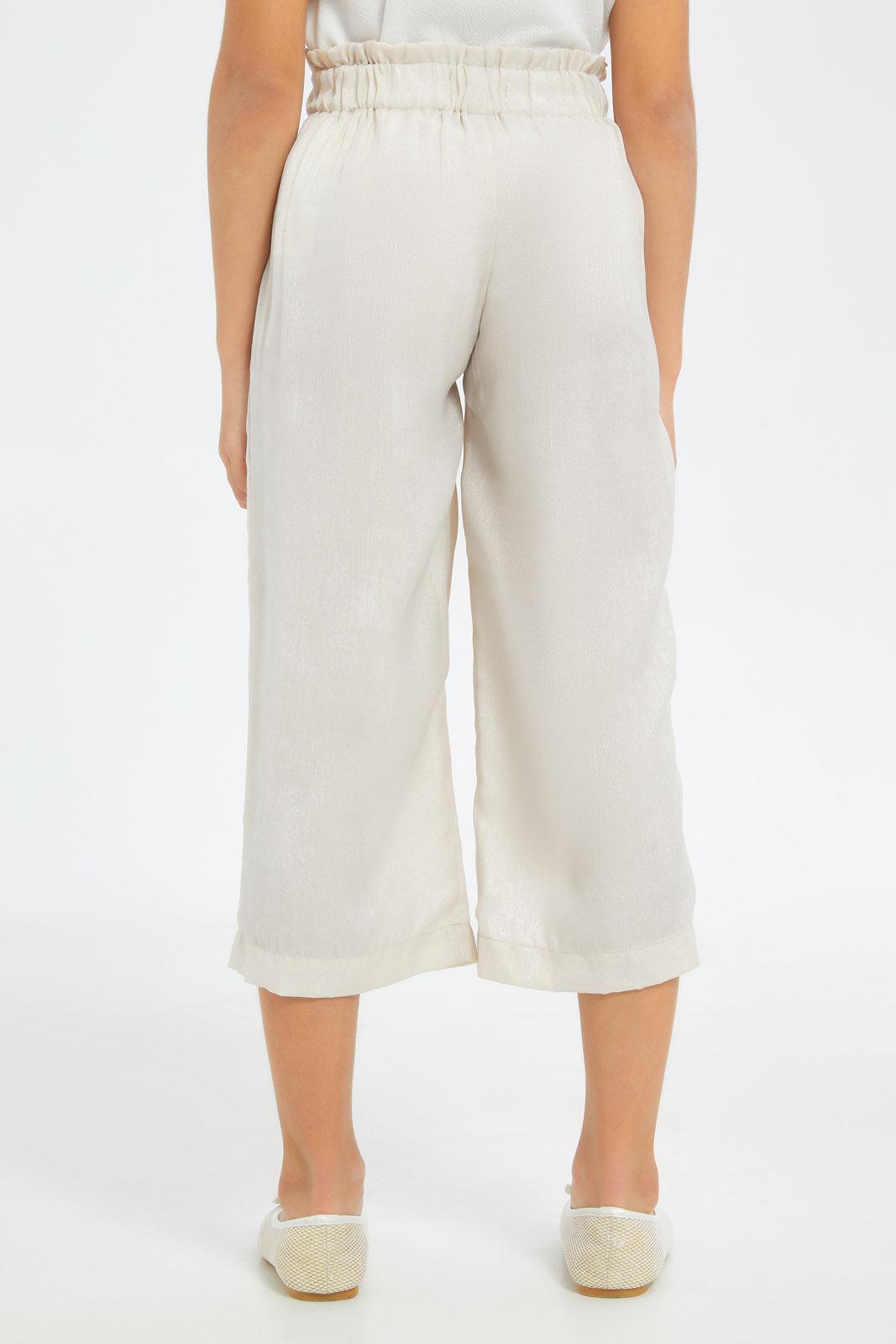 Redtag-Girls-Beige-Glittered-Wideleg-Pants-Category:Trousers,-Colour:Beige,-Deals:New-In,-Filter:Girls-(2-to-8-Yrs),-GIR-Trousers,-H1:KWR,-H2:GIR,-H3:TRS,-H4:CTR,-New-In-GIR-APL,-Non-Sale,-RMD,-S23C,-Season:S23C,-Section:Girls-(0-to-14Yrs)-Girls-2 to 8 Years