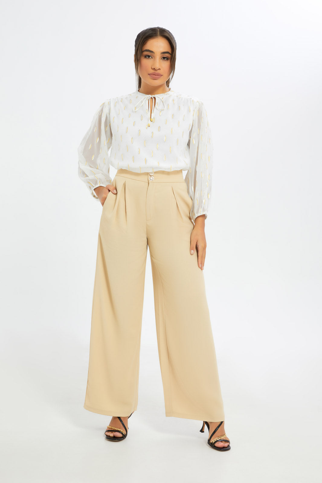 Redtag-Women-White-Metallic-Dobby-Ls-Blouse-Category:Blouses,-Colour:White,-Deals:New-In,-Event:RMD,-Filter:Women's-Clothing,-H1:LWR,-H2:LAD,-H3:BLO,-H4:CBL,-New-In-Women-APL,-Non-Sale,-Promo:RMD,-RMD,-S23C,-Season:S23C,-Section:Women,-Women-Blouses-Women's-