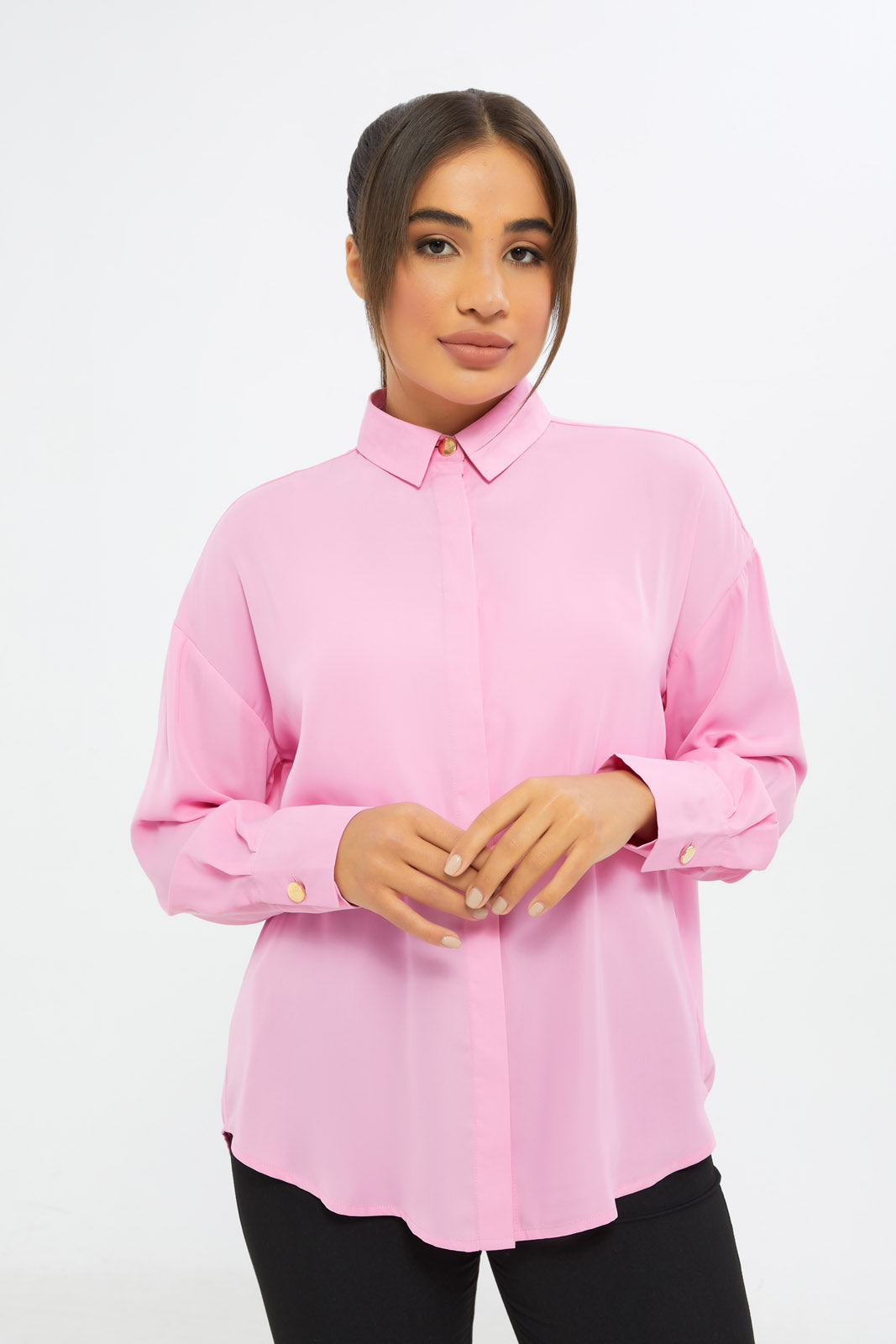 Redtag-Women-Pink-Oversized-Satin-Shirt-Solid-Category:Blouses,-Colour:Apricot,-Deals:New-In,-Event:RMD,-Filter:Women's-Clothing,-H1:LWR,-H2:LAD,-H3:BLO,-H4:CBL,-New-In-Women-APL,-Non-Sale,-Promo:RMD,-RMD,-S23C,-Season:S23C,-Section:Women,-Women-Blouses-Women's-