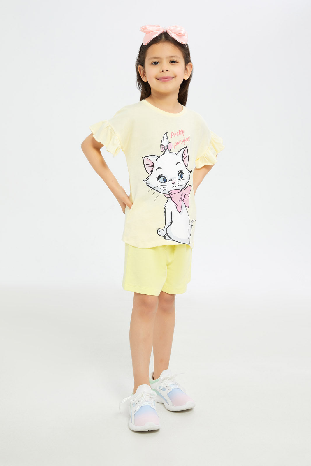 Redtag-Girls-Orange-Marie-Tshirt-Category:T-Shirts,-CHA,-CHR:CHR,-Colour:Orange,-Deals:New-In,-Filter:Girls-(2-to-8-Yrs),-GIR-T-Shirts,-H1:KWR,-H2:GIR,-H3:TSH,-H4:CAT,-New-In-GIR-APL,-Non-Sale,-Promo:TBL,-S23C,-Season:S23C,-Section:Girls-(0-to-14Yrs),-TBL-Girls-2 to 8 Years