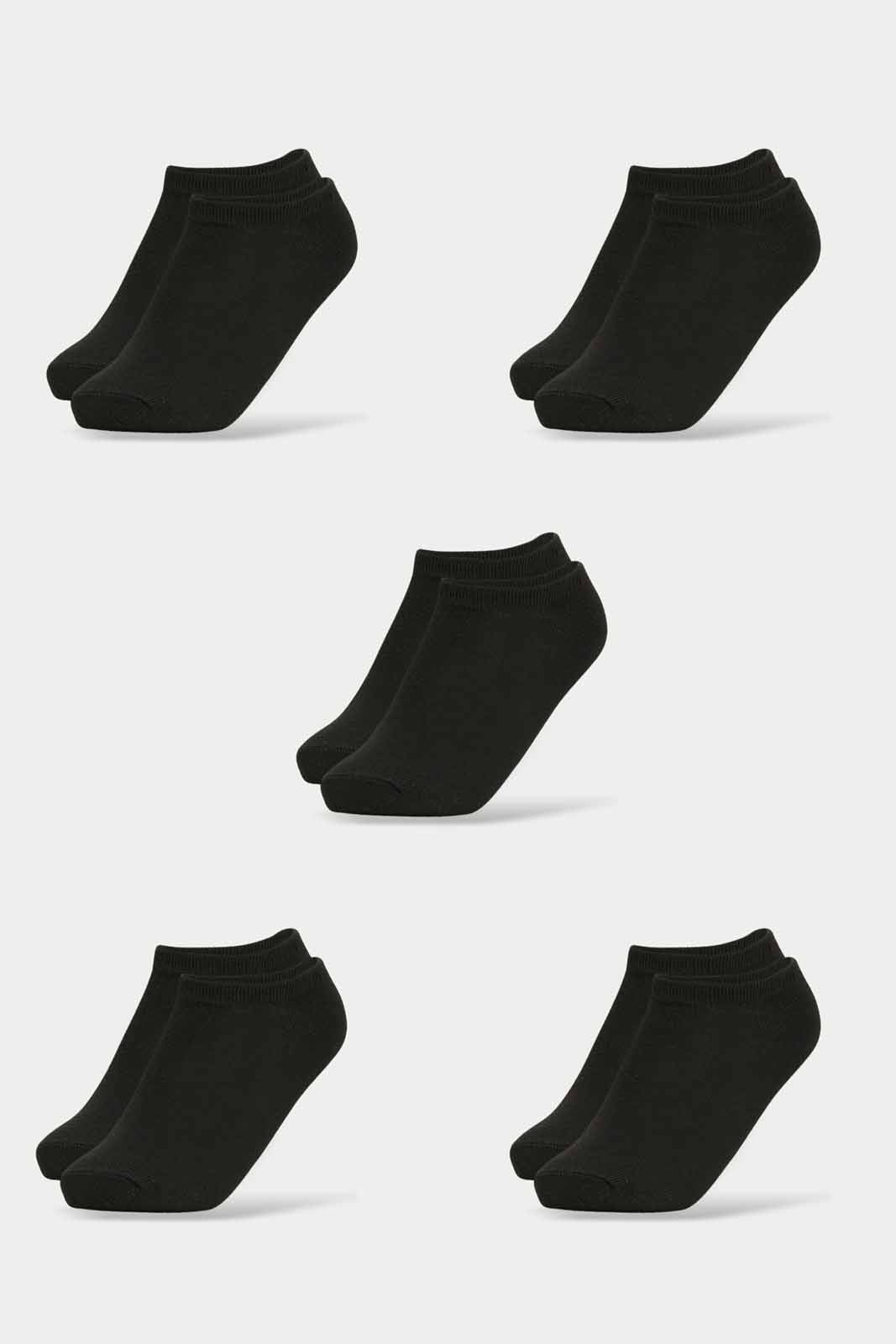 Redtag-Boys-Pack-Of-5--Ankle-Length-Black-Socks-365,-BOY-Socks,-Category:Socks,-Colour:Black,-Deals:New-In,-Filter:Boys-(2-to-8-Yrs),-New-In-BOY-APL,-Non-Sale,-Section:Boys-(0-to-14Yrs)-Boys-2 to 8 Years