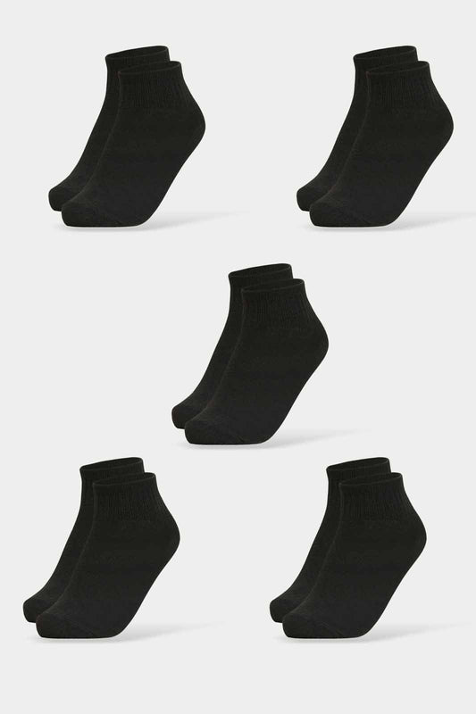 Redtag-Boys-Pack-Of-5--Sl.-Longer-Than-Ankle-Length-With-Rib--Black-365,-BOY-Socks,-Category:Socks,-Colour:Black,-Deals:New-In,-Filter:Boys-(2-to-8-Yrs),-New-In-BOY-APL,-Non-Sale,-Section:Boys-(0-to-14Yrs)-Boys-2 to 8 Years