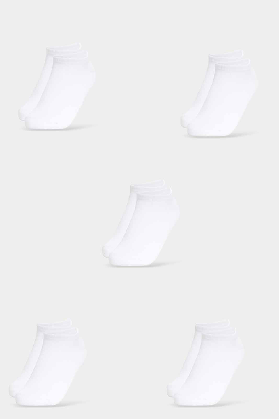 Redtag-Girls-Pack-Of-5--Ankle-Length-White-Socks-365,-Category:Socks,-Colour:White,-Deals:New-In,-Filter:Girls-(2-to-8-Yrs),-GIR-Socks,-New-In-GIR-APL,-Non-Sale,-Section:Girls-(0-to-14Yrs)-Girls-2 to 8 Years