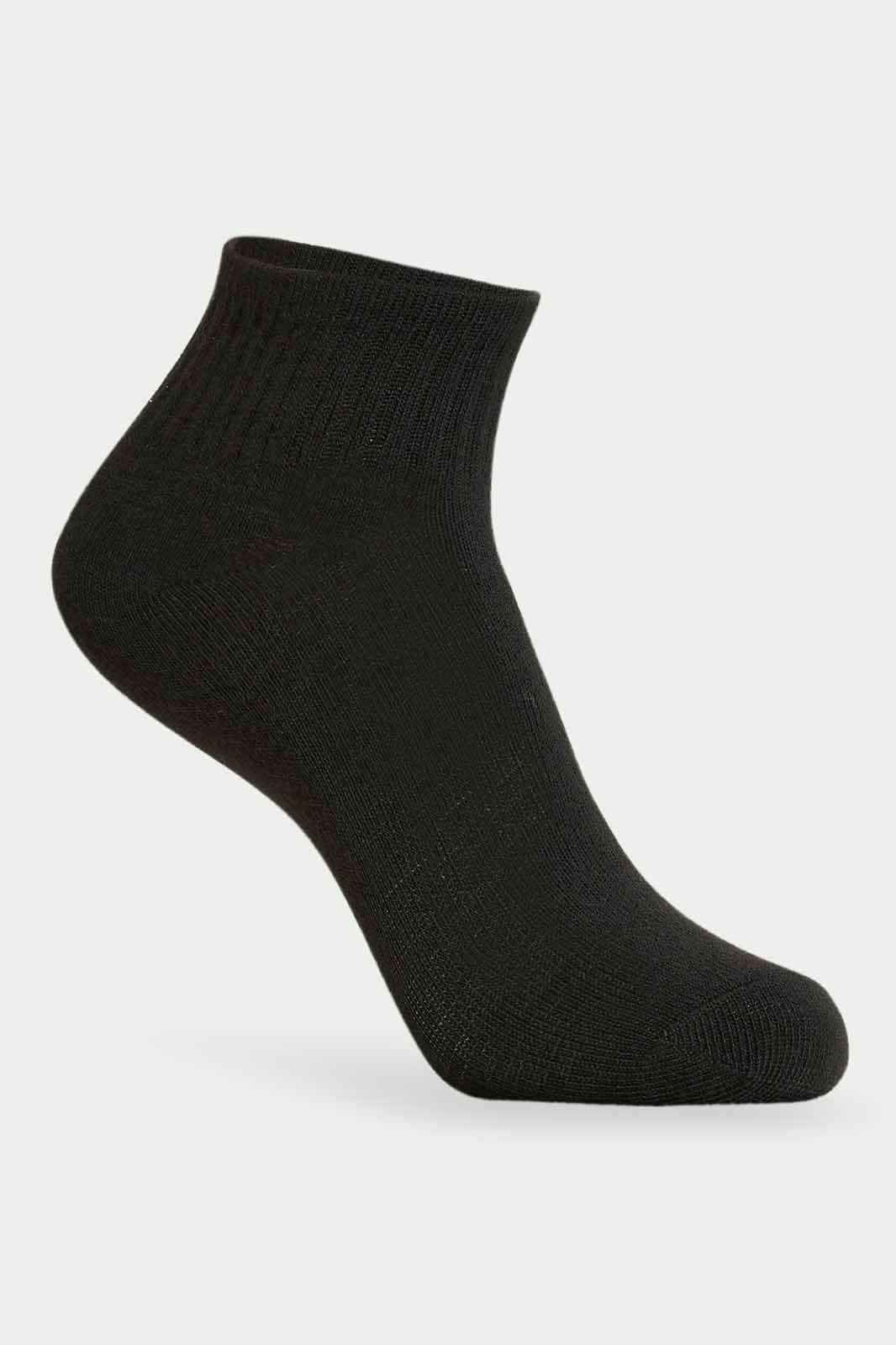 Redtag-Girls-Pack-Of-5--Sl.-Longer-Than-Ankle-Length-With-Cuff--Black-365,-Category:Socks,-Colour:Black,-Deals:New-In,-Filter:Girls-(2-to-8-Yrs),-GIR-Socks,-New-In-GIR-APL,-Non-Sale,-Section:Girls-(0-to-14Yrs)-Girls-2 to 8 Years