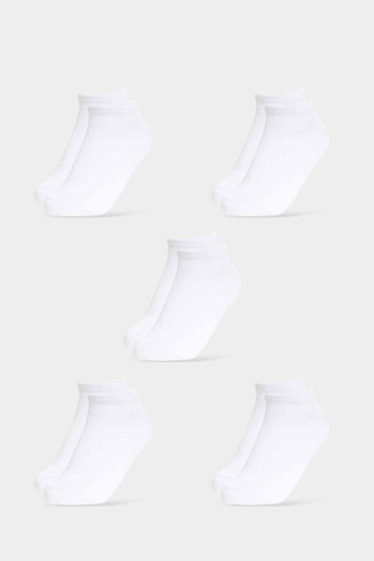 Redtag-Boys-Pack-Of-5--Ankle-Length-White-Socks-365,-BSR-Socks,-Category:Socks,-Colour:White,-Deals:New-In,-Filter:Senior-Boys-(8-to-14-Yrs),-New-In-BSR-APL,-Non-Sale,-Section:Boys-(0-to-14Yrs)-Senior-Boys-9 to 14 Years