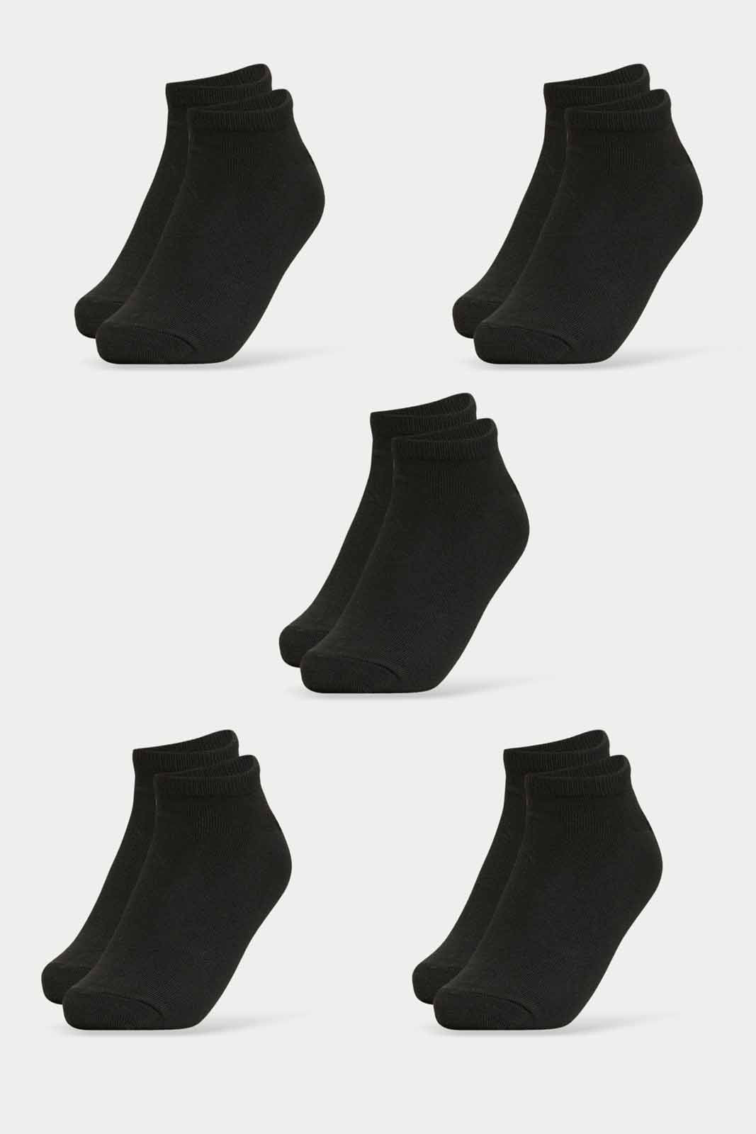 Redtag-Boys-Pack-Of-5--Ankle-Length-Black-Socks-365,-BSR-Socks,-Category:Socks,-Colour:Black,-Deals:New-In,-Filter:Senior-Boys-(8-to-14-Yrs),-New-In-BSR-APL,-Non-Sale,-Section:Boys-(0-to-14Yrs)-Senior-Boys-9 to 14 Years