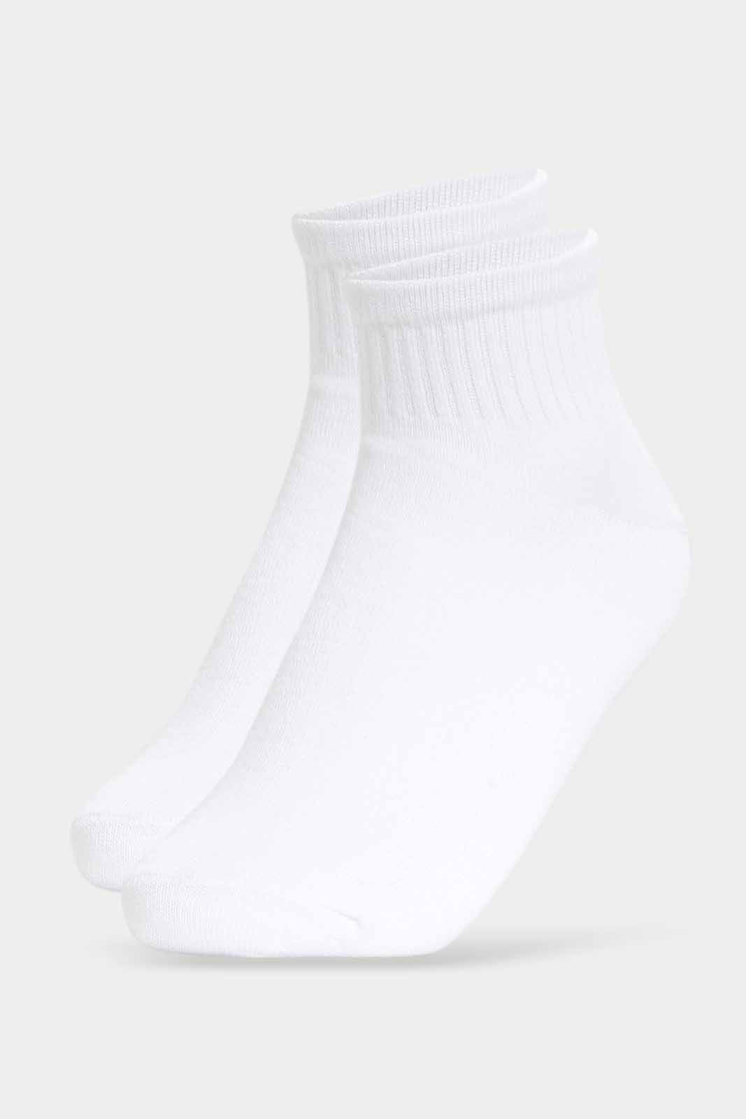 Redtag-Boys-Pack-Of-5--Sl.-Longer-Than-Ankle-Length-With-Rib---White-365,-BSR-Socks,-Category:Socks,-Colour:White,-Deals:New-In,-Filter:Senior-Boys-(8-to-14-Yrs),-New-In-BSR-APL,-Non-Sale,-Section:Boys-(0-to-14Yrs)-Senior-Boys-9 to 14 Years