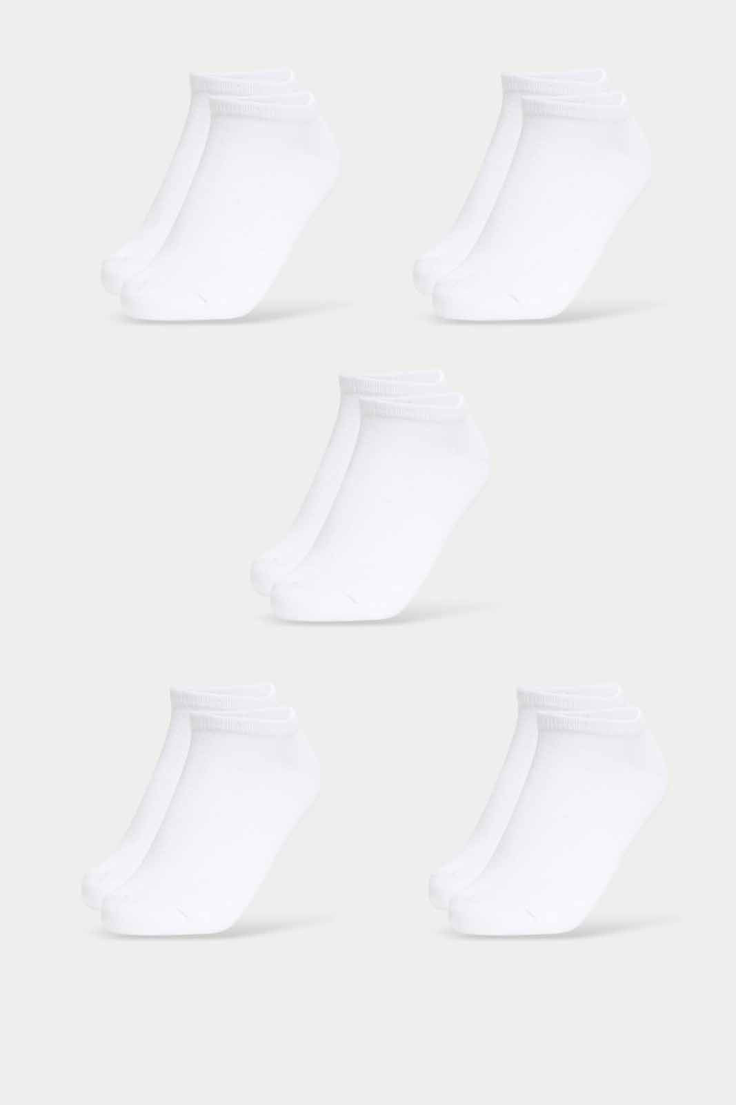 Redtag-Girls-Pack-Of-5--Ankle-Length-White-Socks-365,-Category:Socks,-Colour:White,-Deals:New-In,-Filter:Senior-Girls-(8-to-14-Yrs),-GSR-Socks,-New-In-GSR-APL,-Non-Sale,-Section:Girls-(0-to-14Yrs)-Senior-Girls-9 to 14 Years