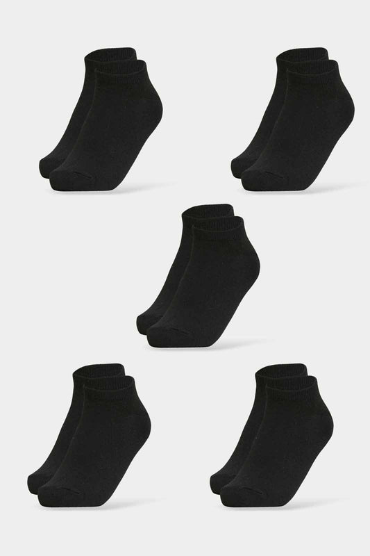 Redtag-Girls-Pack-Of-5--Ankle-Length-Black-Socks-365,-Category:Socks,-Colour:Black,-Deals:New-In,-Filter:Senior-Girls-(8-to-14-Yrs),-GSR-Socks,-New-In-GSR-APL,-Non-Sale,-Section:Girls-(0-to-14Yrs)-Senior-Girls-9 to 14 Years
