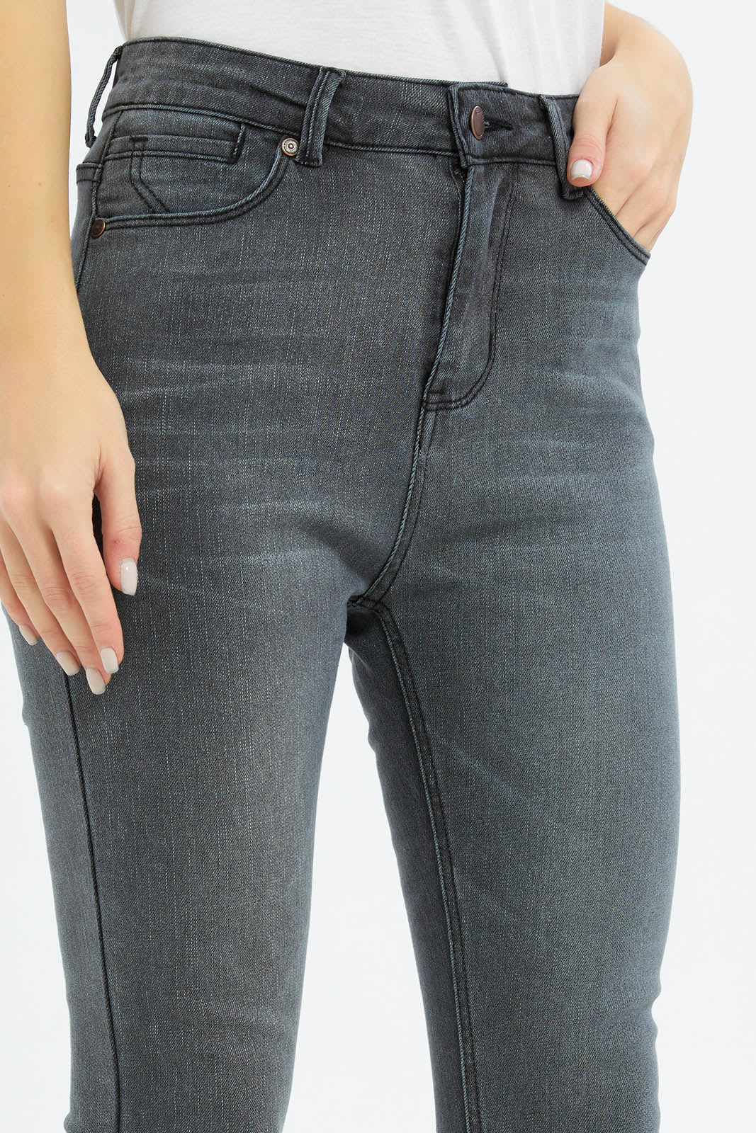 Redtag-Women-Charcoal-Wash-Mid-Waist-Skinny-Jeans-Category:Jeans,-Colour:Charcoal,-Deals:New-In,-Filter:Women's-Clothing,-FIT-WALL-(FTW),-New-In-Women-APL,-Non-Sale,-S23C,-Section:Women,-Women-Jeans-Women's-