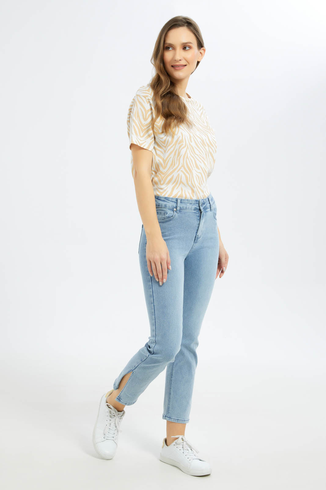 Redtag-Women-Medium-Wash-Mid-Waist-Straight-Jeans-Category:Jeans,-Colour:Indigo,-Deals:New-In,-Filter:Women's-Clothing,-FIT-WALL-(FTW),-New-In-Women-APL,-Non-Sale,-S23C,-Section:Women,-Women-Jeans-Women's-