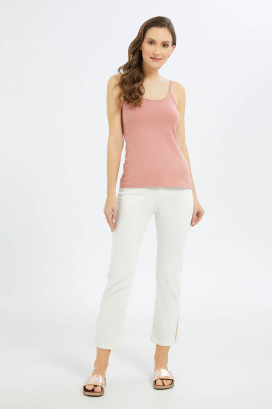 Redtag-Women-White-Mid-Waist-Straight-Jeans-Category:Jeans,-Colour:White,-Deals:New-In,-Filter:Women's-Clothing,-FIT-WALL-(FTW),-New-In-Women-APL,-Non-Sale,-S23C,-Section:Women,-Women-Jeans-Women's-