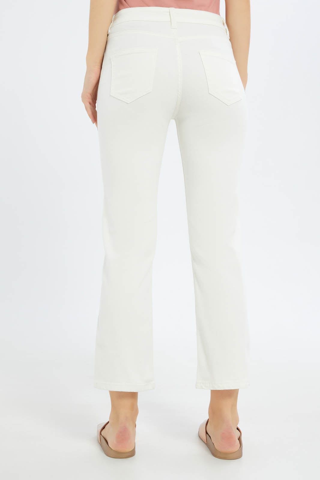 Redtag-Women-White-Mid-Waist-Straight-Jeans-Category:Jeans,-Colour:White,-Deals:New-In,-Filter:Women's-Clothing,-FIT-WALL-(FTW),-New-In-Women-APL,-Non-Sale,-S23C,-Section:Women,-Women-Jeans-Women's-