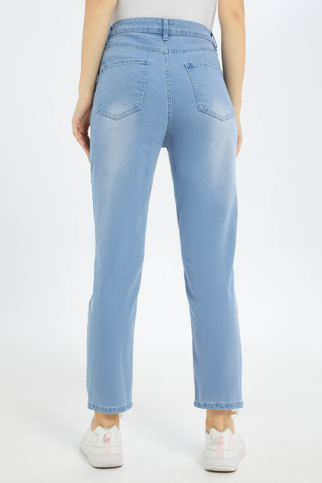 Redtag-Women-Light-Wash-High-Waist-Mom-Jeans-Category:Jeans,-Colour:Light-Wash,-Deals:New-In,-Filter:Women's-Clothing,-FIT-WALL-(FTW),-New-In-Women-APL,-Non-Sale,-S23C,-Section:Women,-Women-Jeans-Women's-