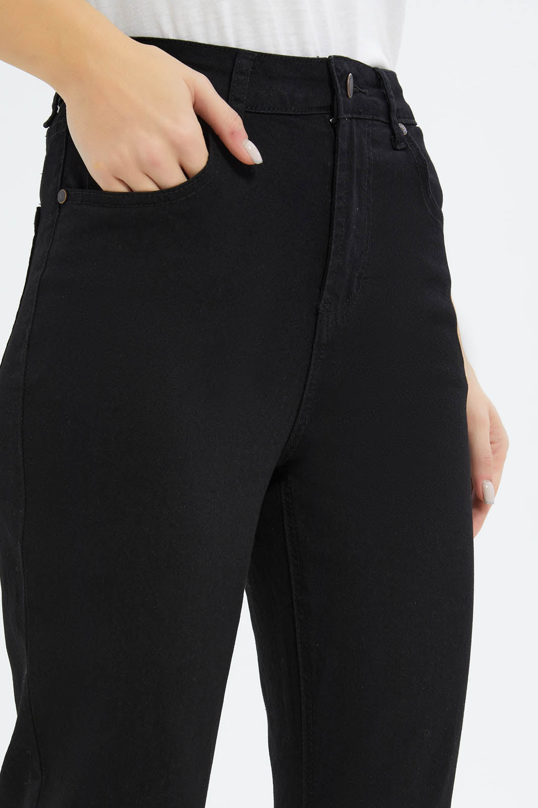 Redtag-Women-Black-High-Waist-Mom-Jeans-Category:Jeans,-Colour:Black,-Deals:New-In,-Filter:Women's-Clothing,-FIT-WALL-(FTW),-New-In-Women-APL,-Non-Sale,-S23C,-Section:Women,-Women-Jeans-Women's-