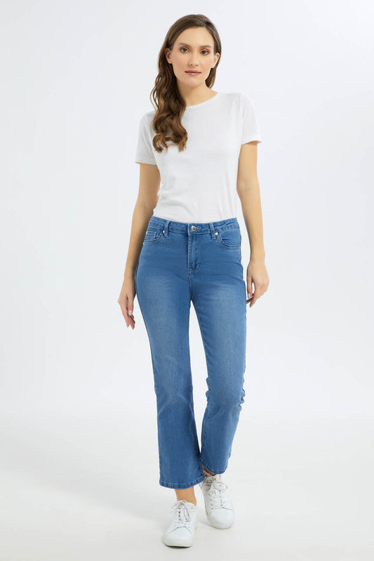 Redtag-Women-Light-Wash-High-Waist-Fit-And-Flare-Jeans-Category:Jeans,-Colour:Light-Wash,-Deals:New-In,-Filter:Women's-Clothing,-FIT-WALL-(FTW),-New-In-Women-APL,-Non-Sale,-S23C,-Section:Women,-Women-Jeans-Women's-