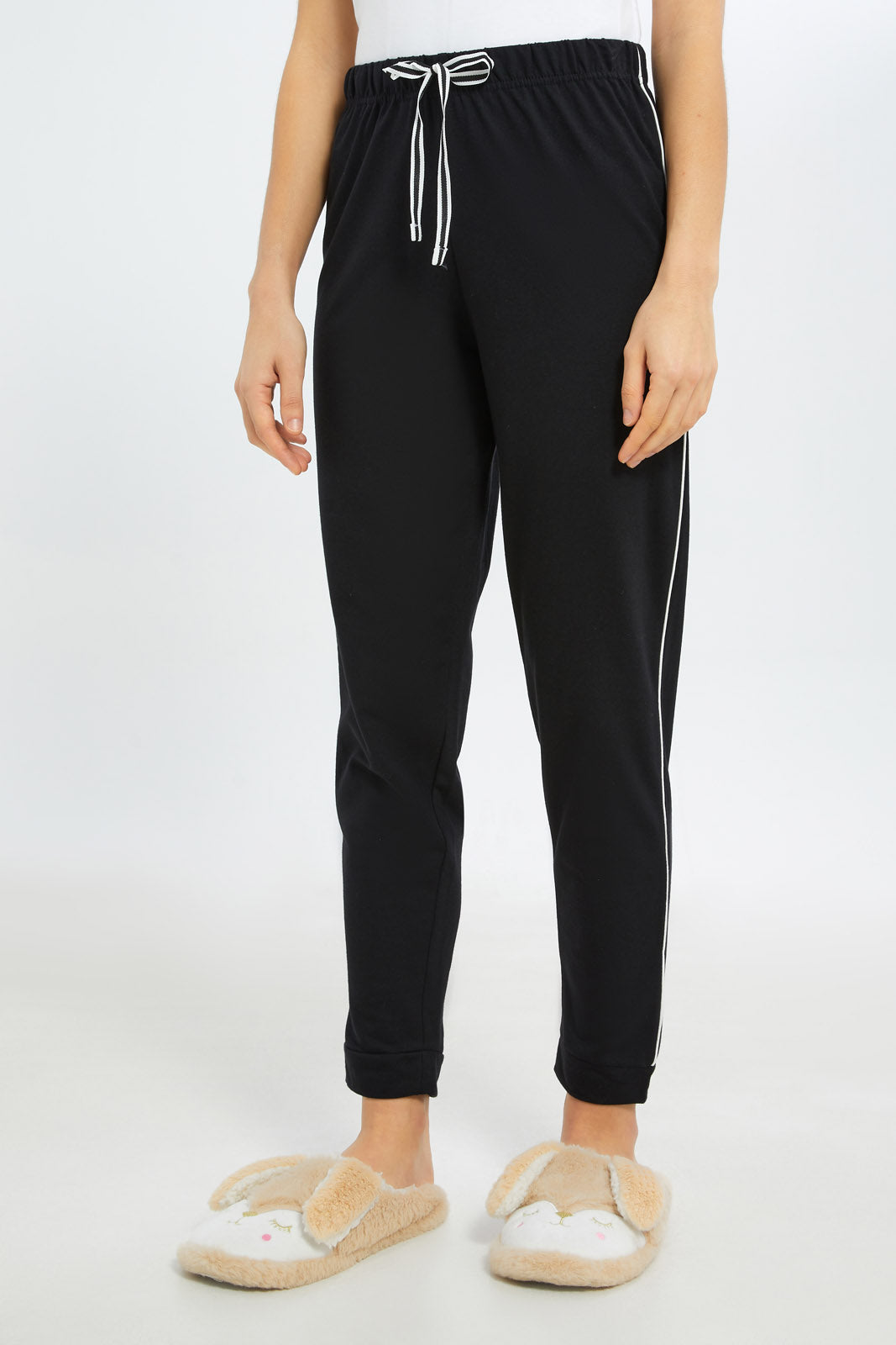 Redtag-Women-Assorted-Woven-Pajama-Bottom-Category:Pyjama-Bottoms,-Colour:Black,-Deals:New-In,-Filter:Women's-Clothing,-H1:LWR,-H2:LDN,-H3:NWR,-H4:PJB,-New-In-Women-APL,-Non-Sale,-Promo:TBL,-S23C,-Season:S23C,-Section:Women,-TBL,-Women-Pyjama-Bottoms--