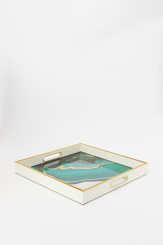 Redtag-Assorted-Geomatic-Square-Tray-Category:Bakeware,-Colour:Assorted,-Deals:New-In,-Filter:Home-Dining,-H1:HMW,-H2:DIN,-H3:SEW,-H4:SSI,-HMW-DIN-Serveware,-New-In-HMW-DIN,-Non-Sale,-Promo:RIVA,-S23B,-Season:S23B,-Section:Homewares,-Style:TRAY-MDF-/-WOOD-Home-Dining-