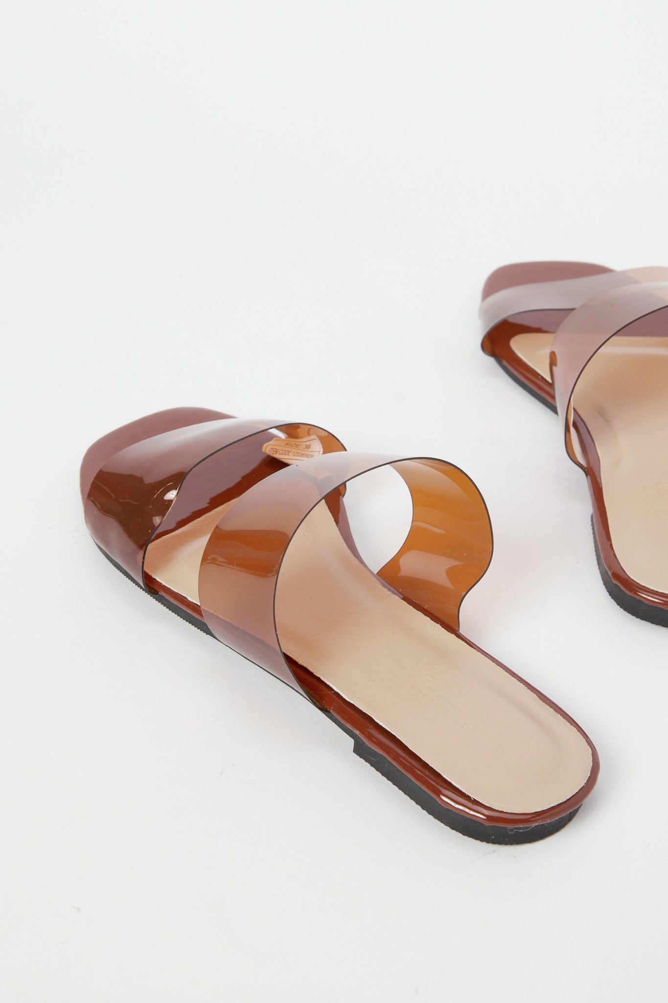 Redtag-Tan-Vinyl-Mule-Category:Sandals,-Colour:Tan,-Deals:New-In,-Filter:Women's-Footwear,-H1:FOO,-H2:LAD,-H3:SAF,-H4:SAN,-LEC-Sandals,-N/A,-New-In-Women-FOO,-Non-Sale,-S23C,-Season:S23C,-Section:Women-Women's-