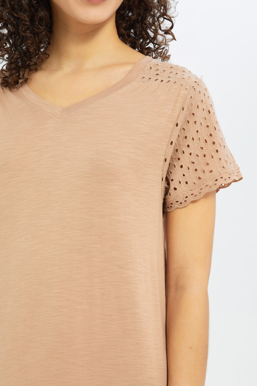 Redtag-Women-Sand-Solid-Short-Sleeves-Nightgown-In-Extended-Size-Category:Nightgowns,-Colour:Assorted,-Deals:New-In,-Filter:Women's-Clothing,-H1:LWR,-H2:LDN,-H3:NWR,-H4:NGN,-New-In-Women-APL,-Non-Sale,-S23C,-Season:S23C,-Section:Women,-Women-Nightgowns--